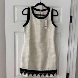 Elegant Black and Cream Dress